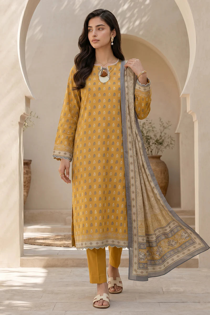 ZELLBURY | Printed Lawn 3PC 8062