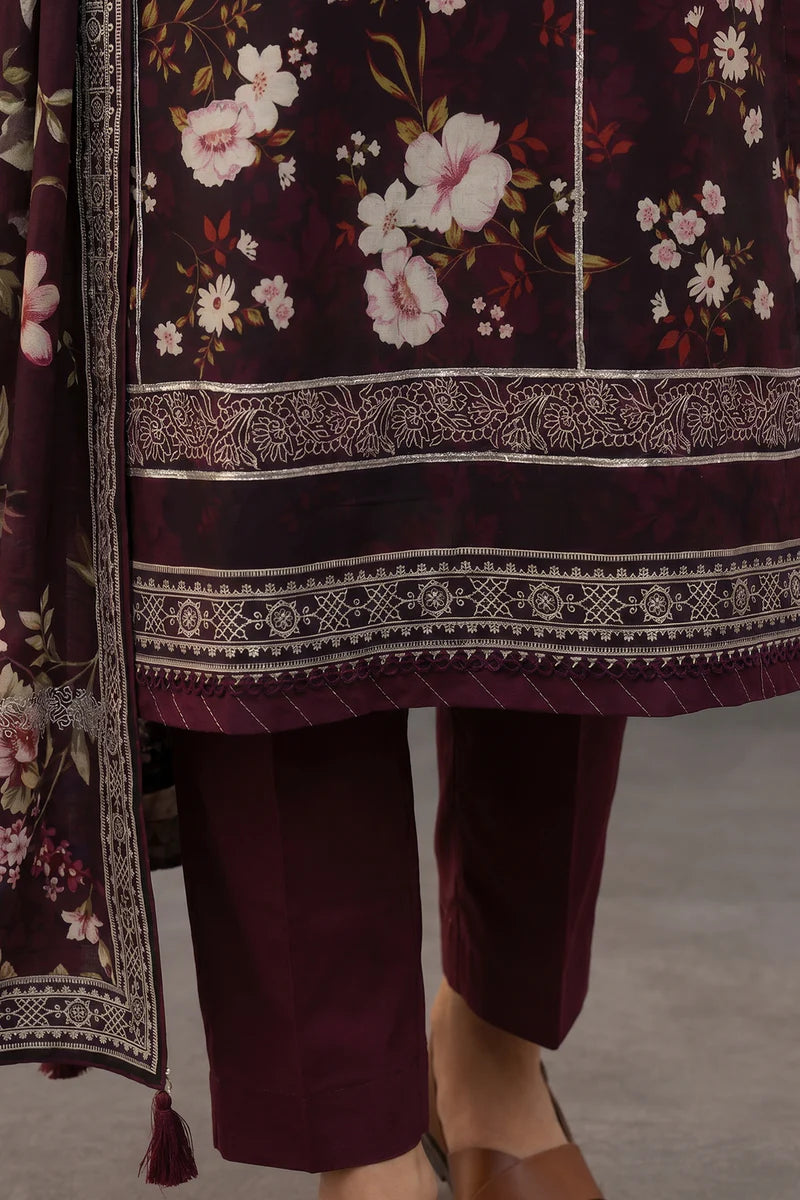 ZELLBURY | Printed Lawn 3PC 8067