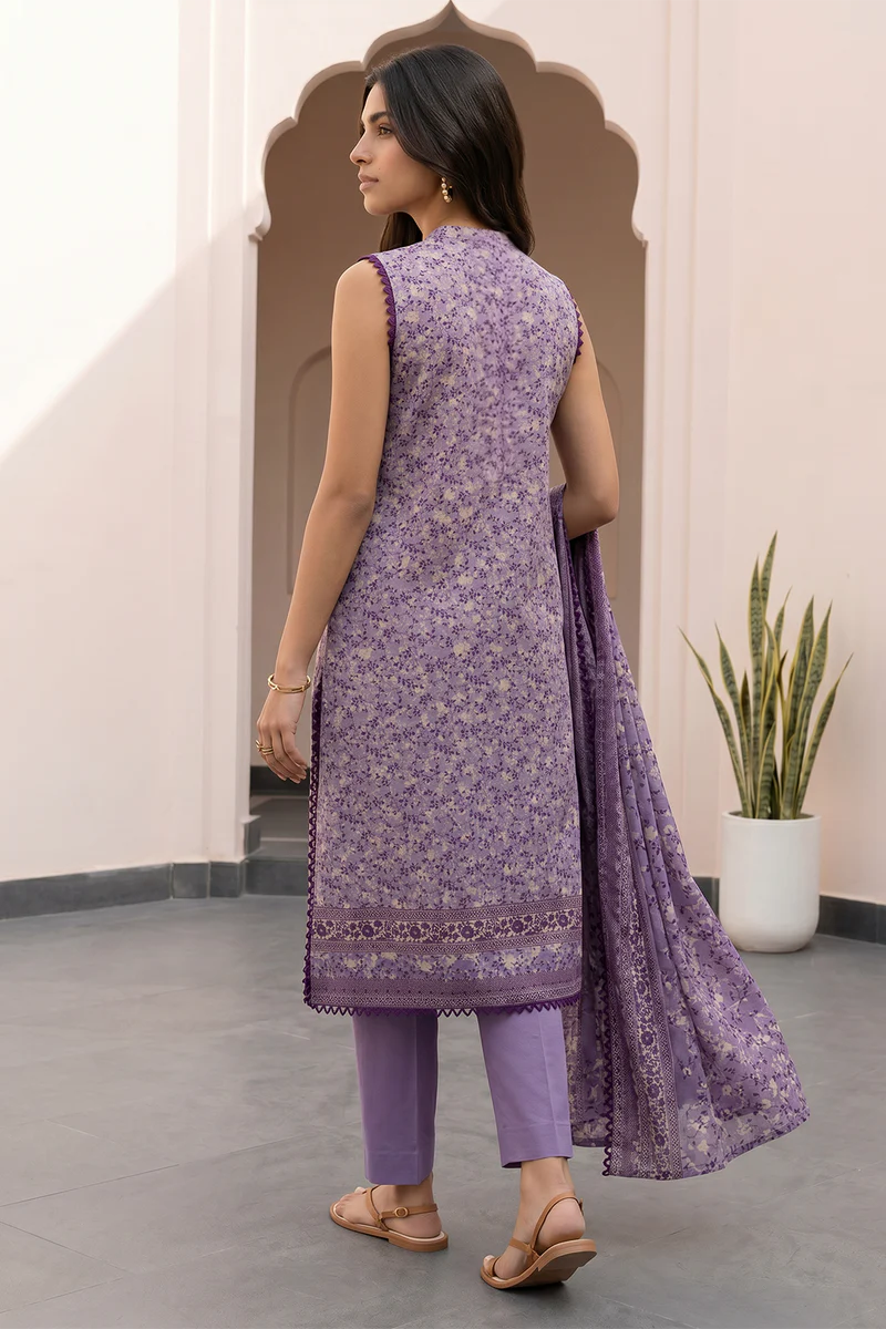 ZELLBURY | Printed Lawn 3PC 8068