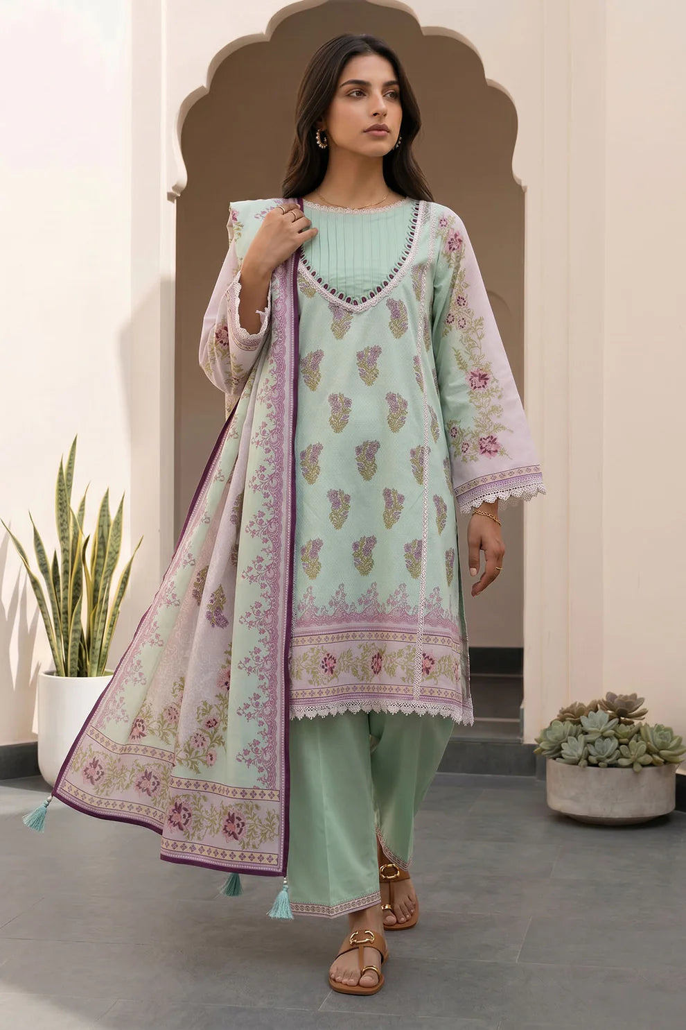 ZELLBURY | Printed Lawn 3PC 8102