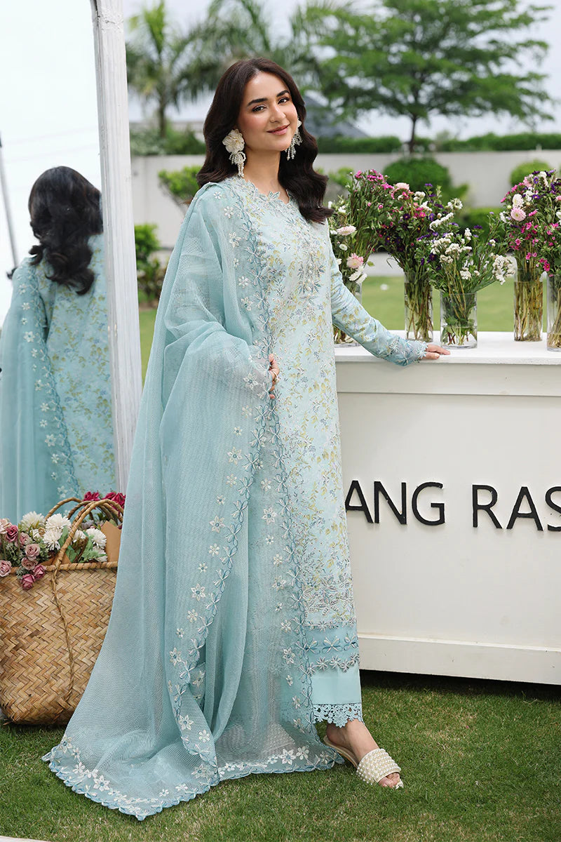 Premium Embroidered Yasna 3PC Unstitched Lawn By Rang Rasiya