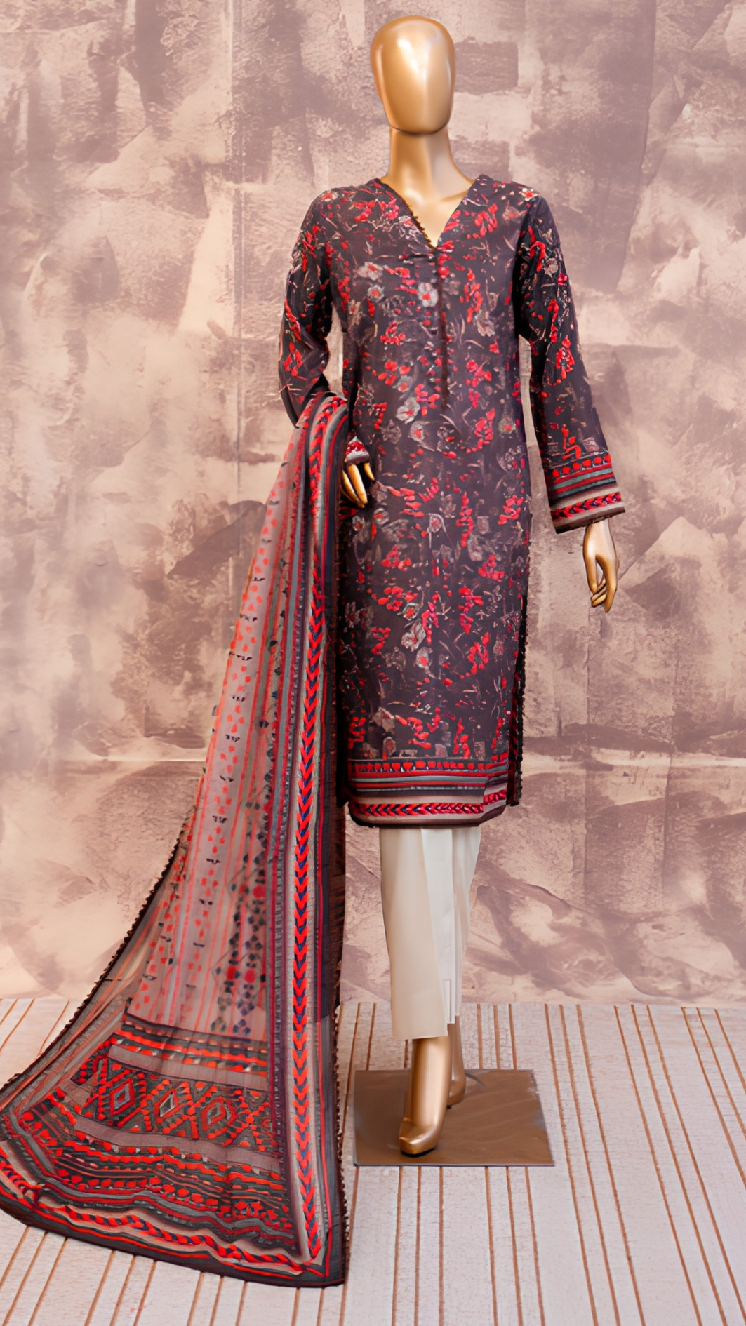 Mehak 3PC Essential Lawn Vol-5| MEH-R-26803