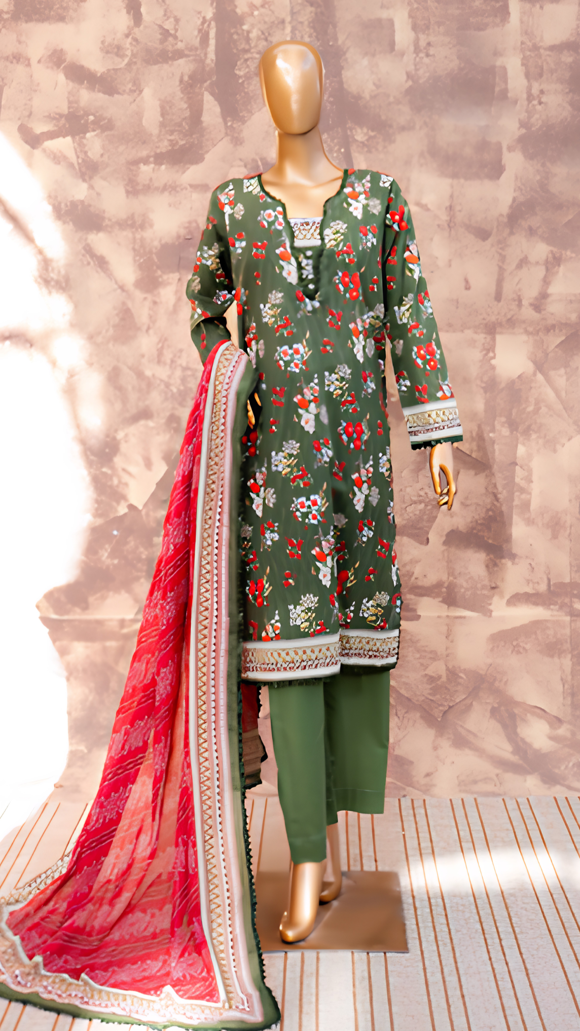 Mehak 3PC Essential Lawn Vol-5| MEH-R-26812