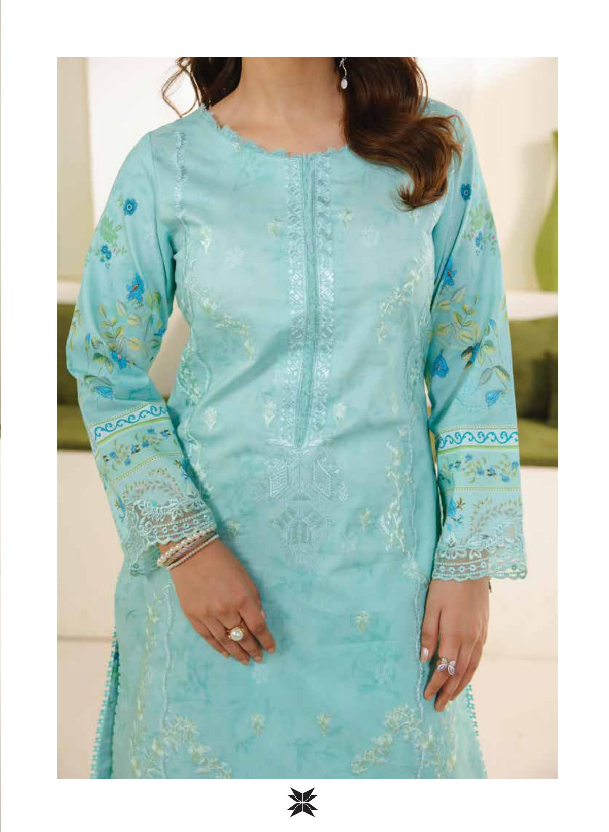 Premium Embroidered 3PC Lawn #7