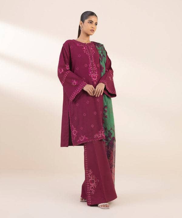 Sapphire Embroidered 3PC | U3PE-SG25V1-15