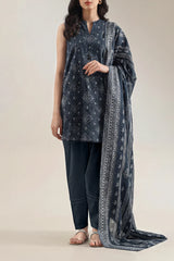 SAYA 3PC Printed Lawn | U01-25557-01AR
